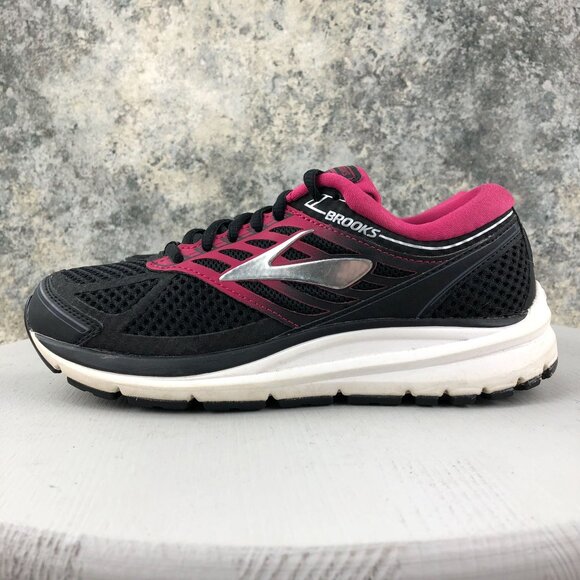 Brooks Women's Size 7.5 2A Addiction 13 Black Pink Running Sneakers 1202532A070 - Picture 7 of 13